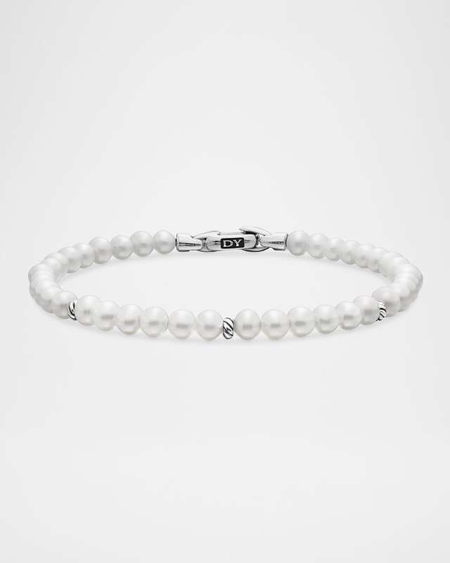4mm Bijoux Spiritual Beads Bracelet with Silver